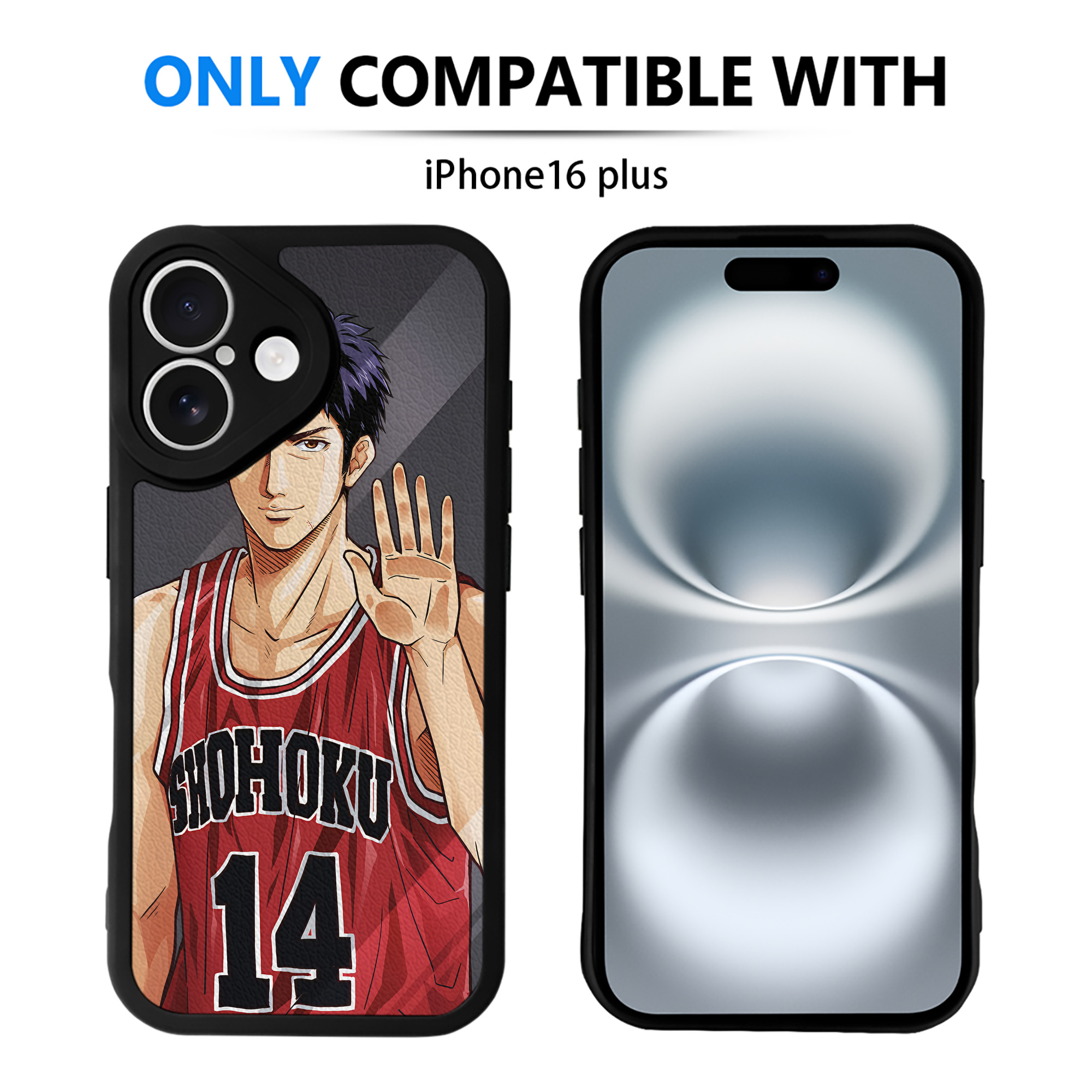 （画像用） SLAM DUNK／スラムダンク 【iPhone 16シリーズ対応】シリコンスマホケース（レザー調） 材質：シリコン